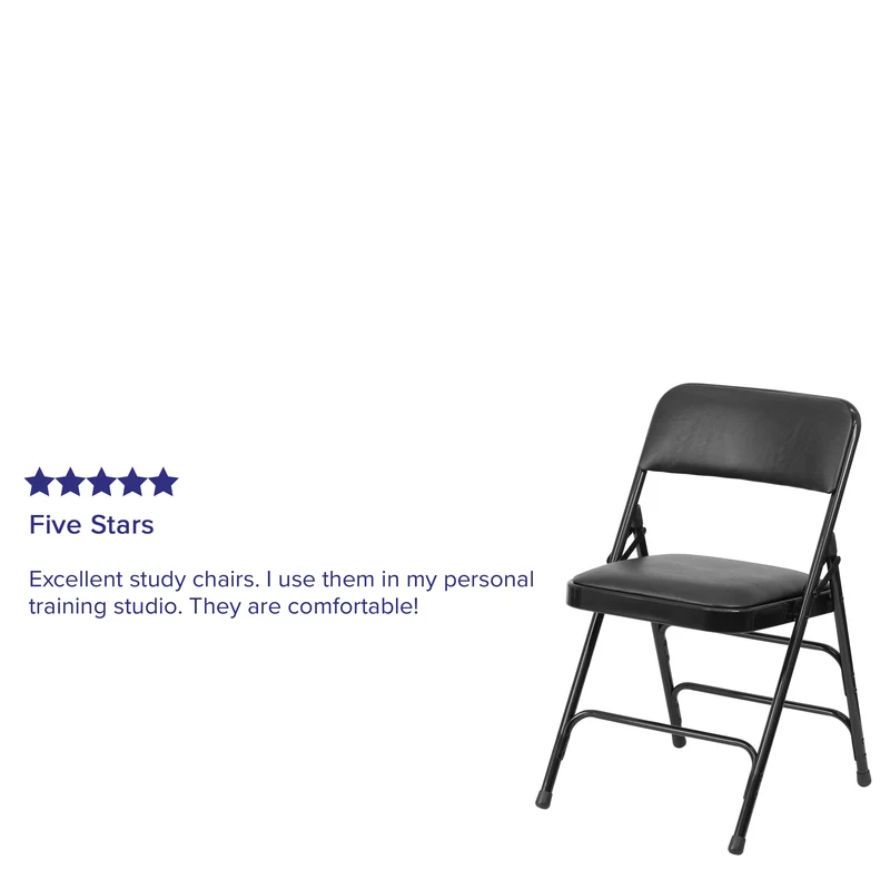4 Pack Home & Office Portable Party Events Padded Metal Folding Chair