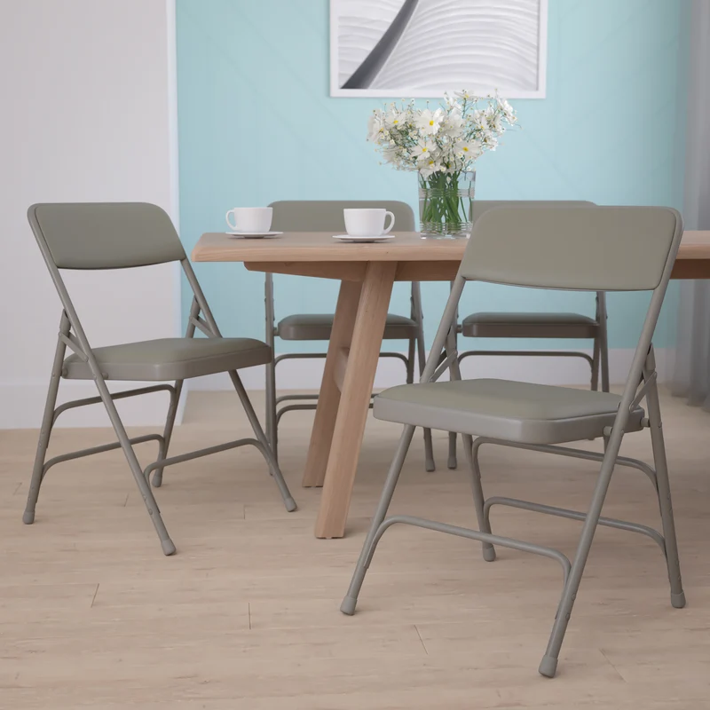4 Pack Home & Office Portable Party Events Padded Metal Folding Chair