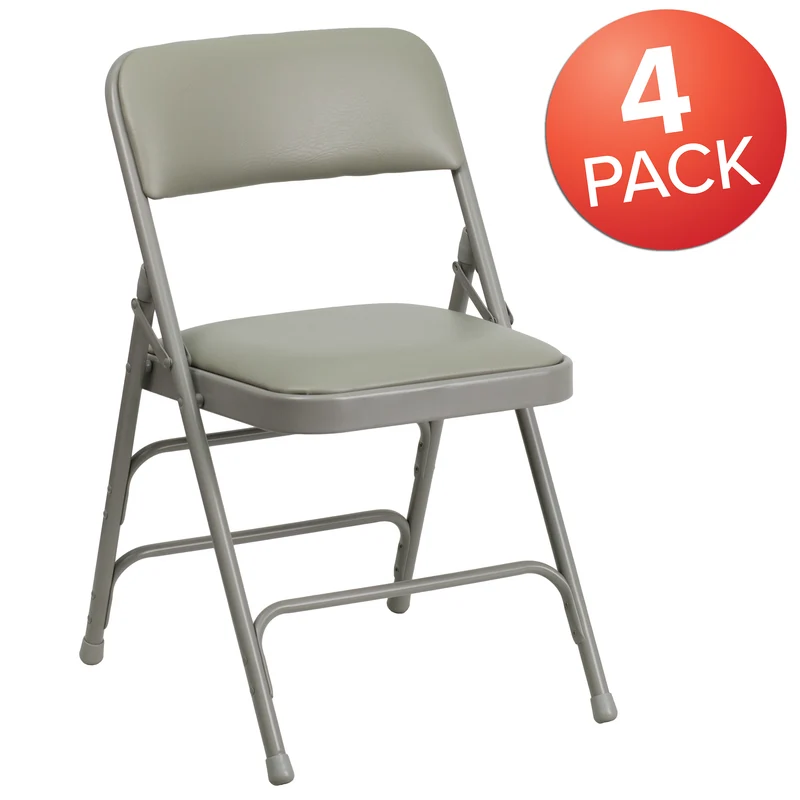 4 Pack Home & Office Portable Party Events Padded Metal Folding Chair