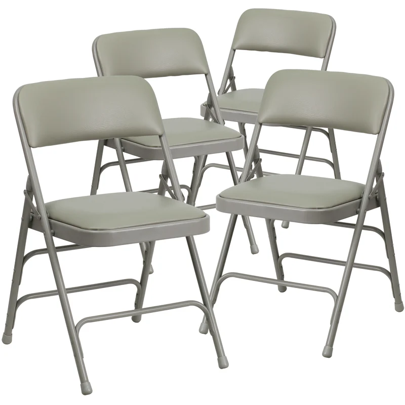 4 Pack Home & Office Portable Party Events Padded Metal Folding Chair