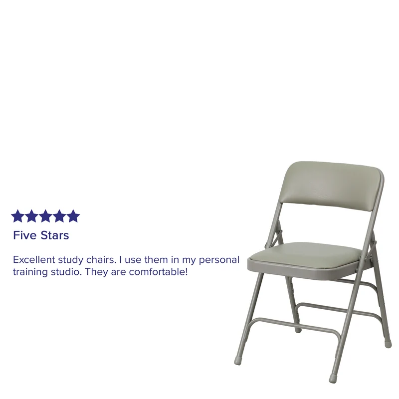 4 Pack Home & Office Portable Party Events Padded Metal Folding Chair