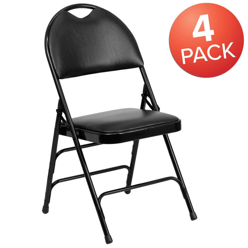 4 Pack Home & Office Easy-Carry Party Events Padded Folding Chair