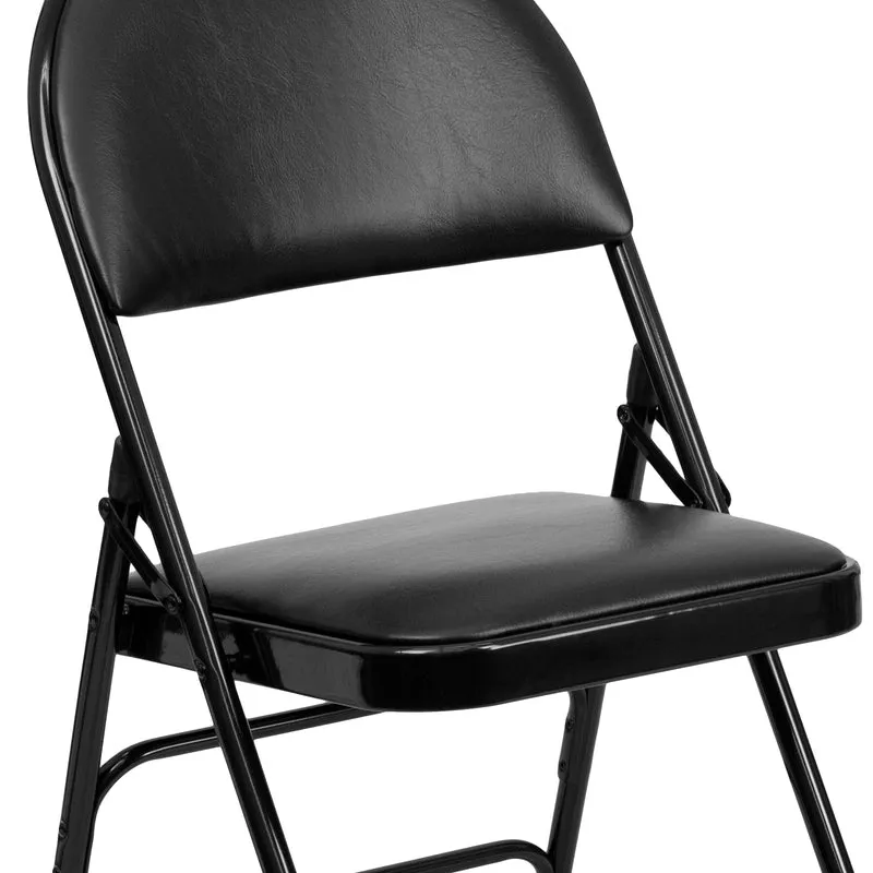 4 Pack Home & Office Easy-Carry Party Events Padded Folding Chair