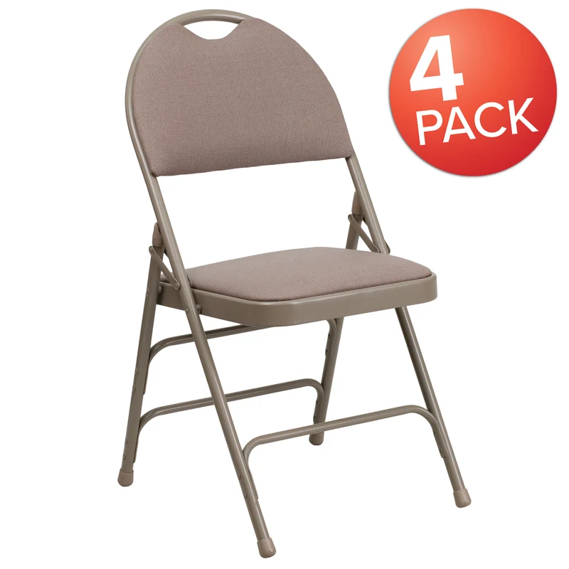 4 Pack Home & Office Easy-Carry Party Events Padded Folding Chair