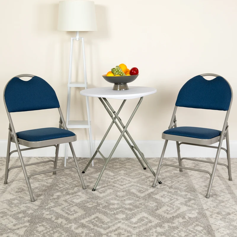 4 Pack Home & Office Easy-Carry Party Events Padded Folding Chair