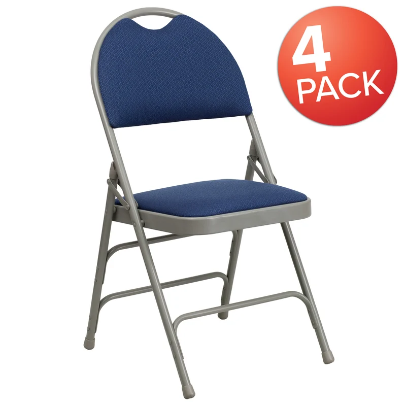 4 Pack Home & Office Easy-Carry Party Events Padded Folding Chair