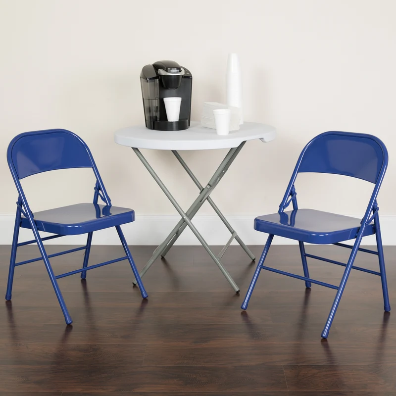 4 Pack Colorful Metal Folding Chair Teen and Event Seating