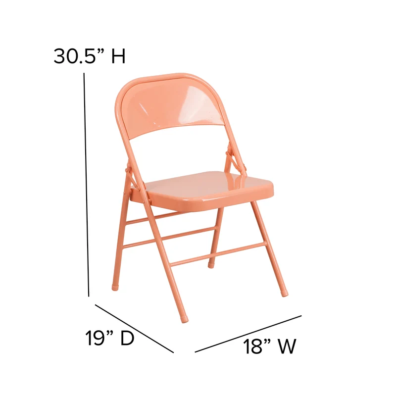 4 Pack Colorful Metal Folding Chair Teen and Event Seating