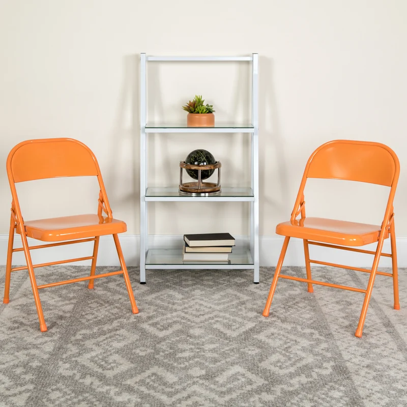 4 Pack Colorful Metal Folding Chair Teen and Event Seating