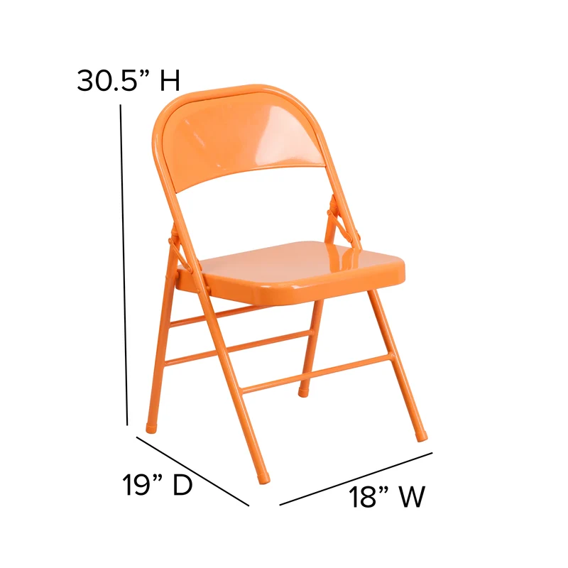4 Pack Colorful Metal Folding Chair Teen and Event Seating