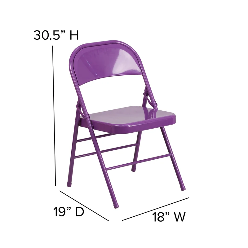 4 Pack Colorful Metal Folding Chair Teen and Event Seating