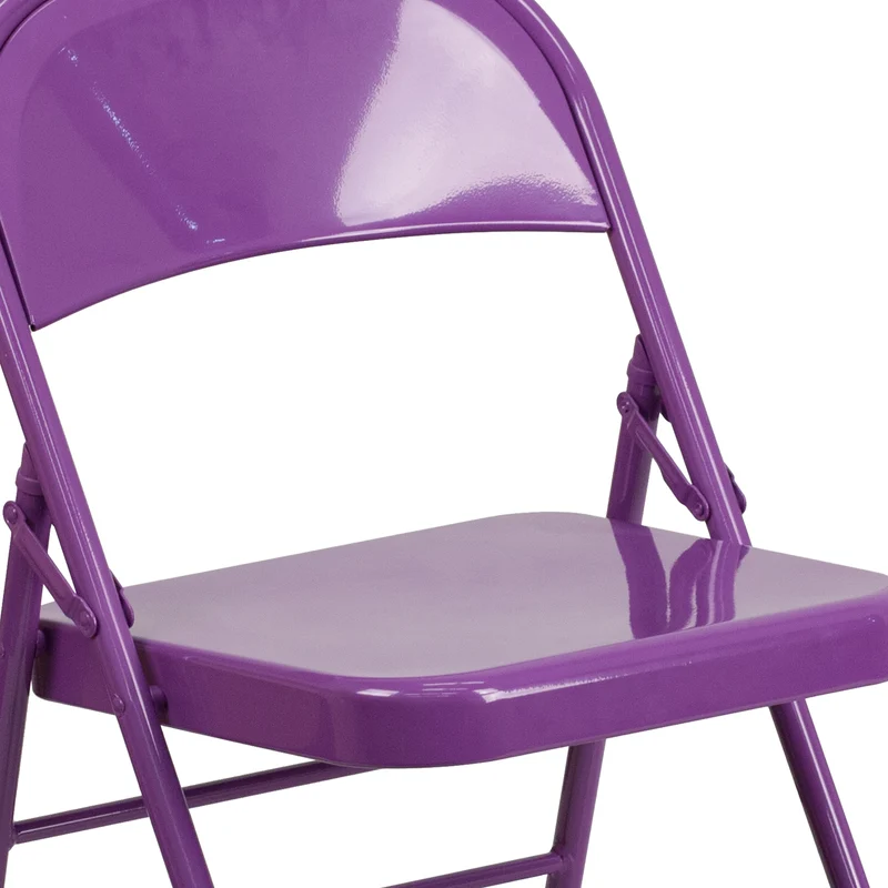4 Pack Colorful Metal Folding Chair Teen and Event Seating