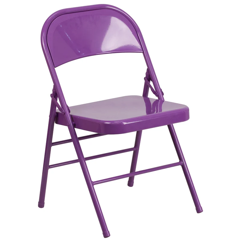 4 Pack Colorful Metal Folding Chair Teen and Event Seating