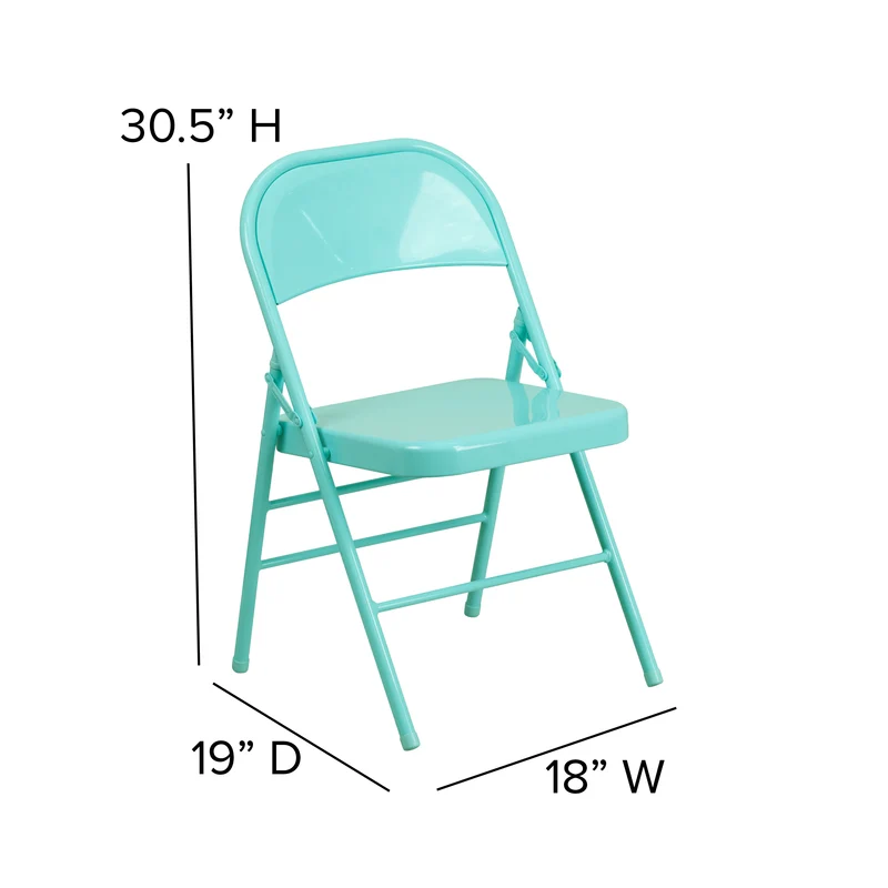 4 Pack Colorful Metal Folding Chair Teen and Event Seating