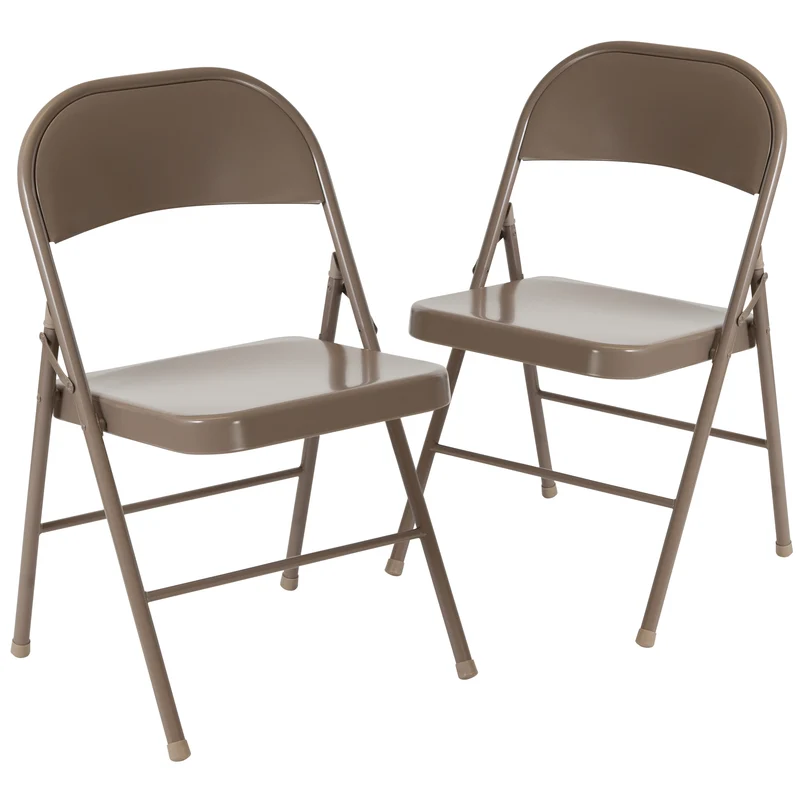 2 Pack Home & Office Double Braced Party Events Steel Metal Folding Chair