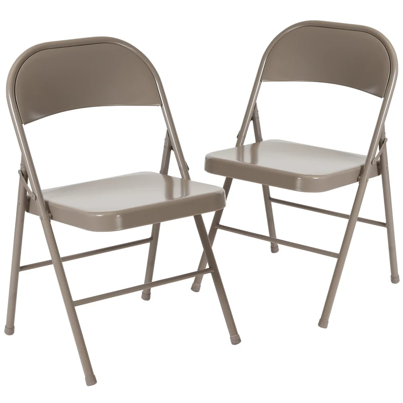 2 Pack Home & Office Double Braced Party Events Steel Metal Folding Chair