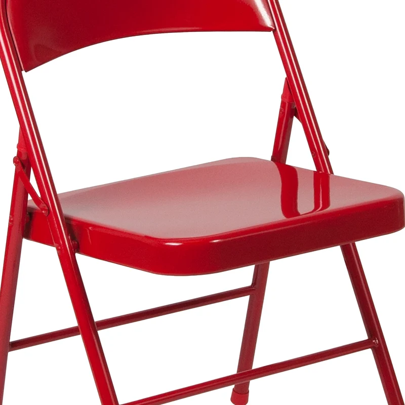 2 Pack Home & Office Double Braced Party Events Steel Metal Folding Chair