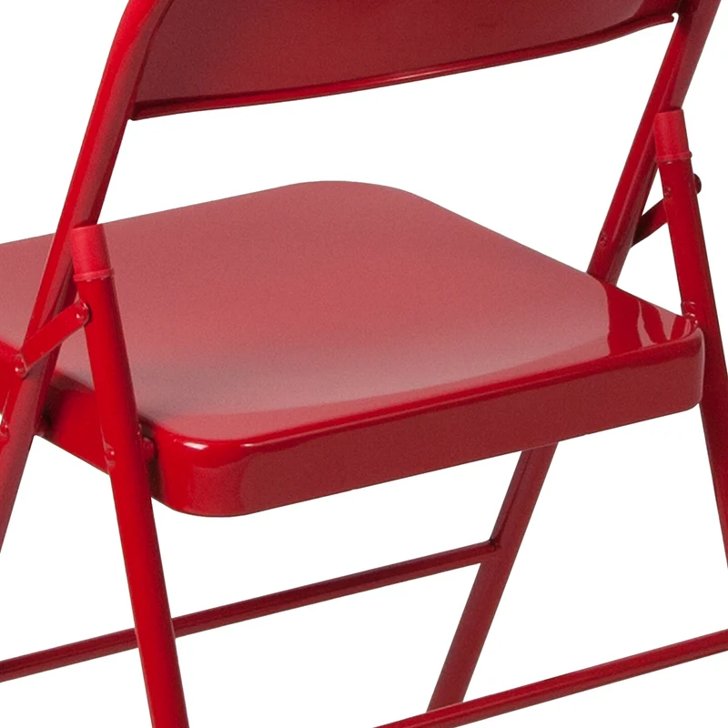 2 Pack Home & Office Double Braced Party Events Steel Metal Folding Chair