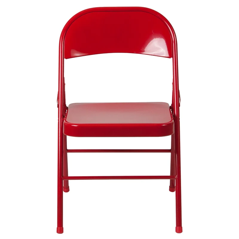 2 Pack Home & Office Double Braced Party Events Steel Metal Folding Chair