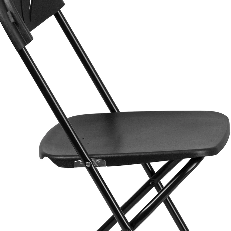 2 Pack Wedding Party Event Fan Back Plastic Folding Chair Home Office