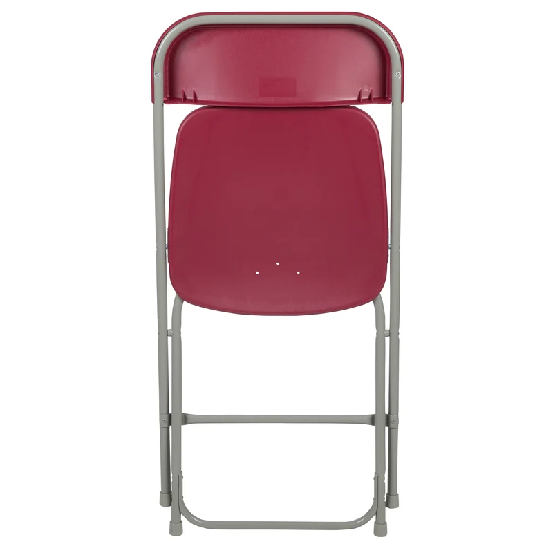 Set of 2 Stackable Folding Plastic Chairs - 650 LB Weight Capacity