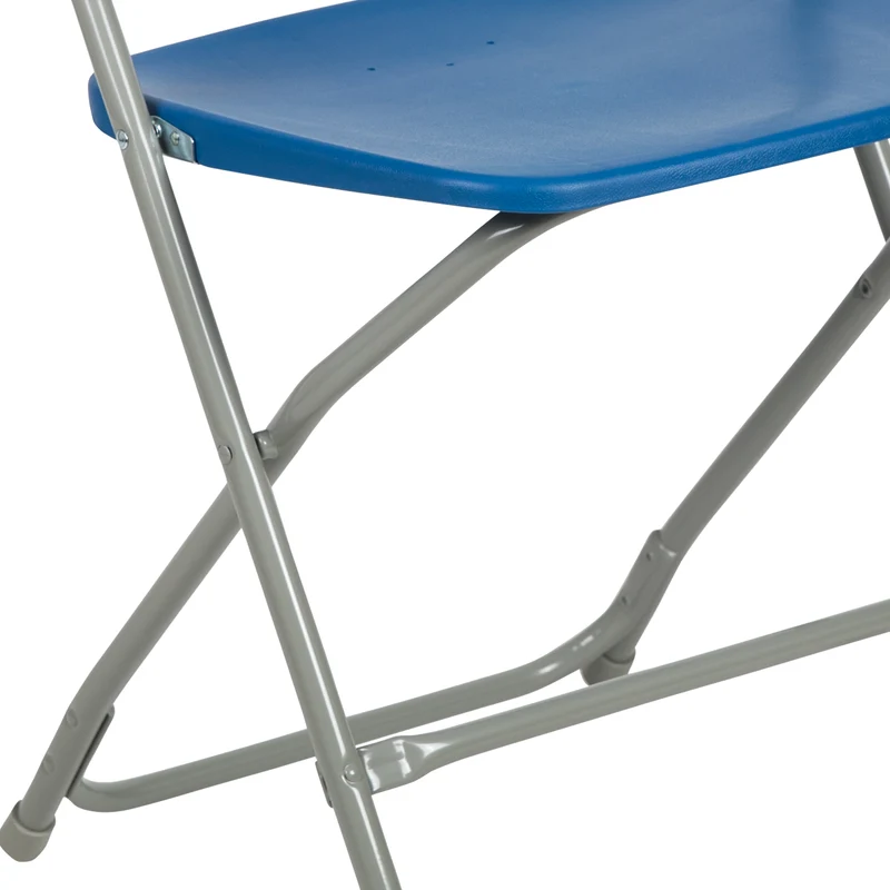 Set of 2 Stackable Folding Plastic Chairs - 650 LB Weight Capacity