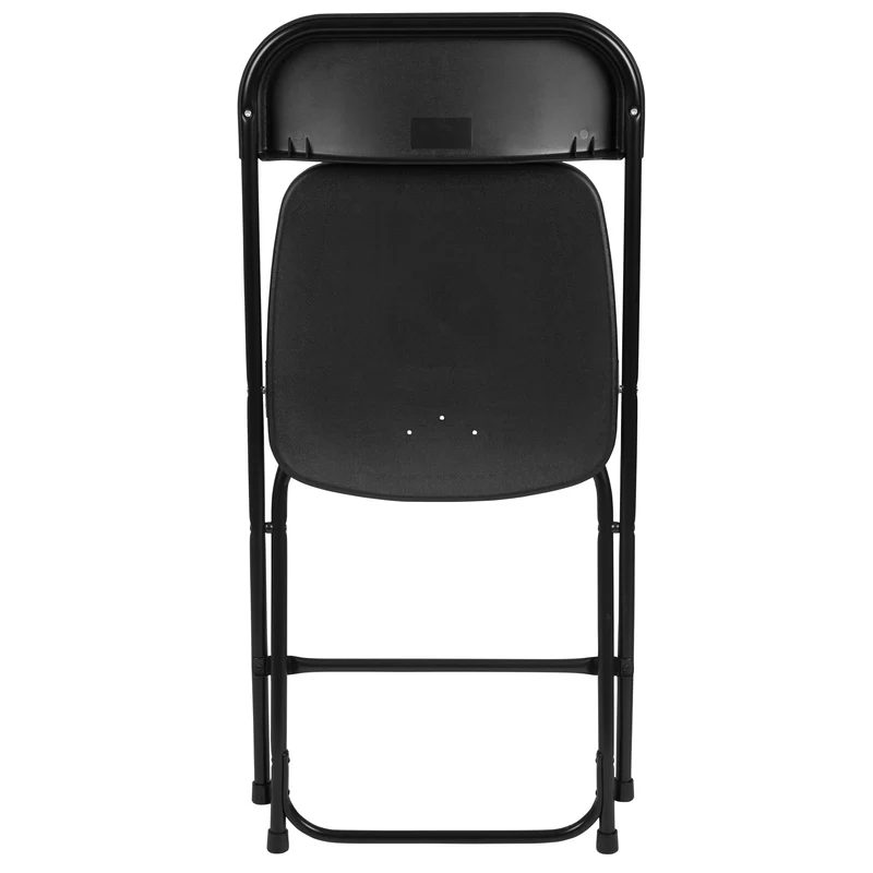 Set of 2 Stackable Folding Plastic Chairs - 650 LB Weight Capacity