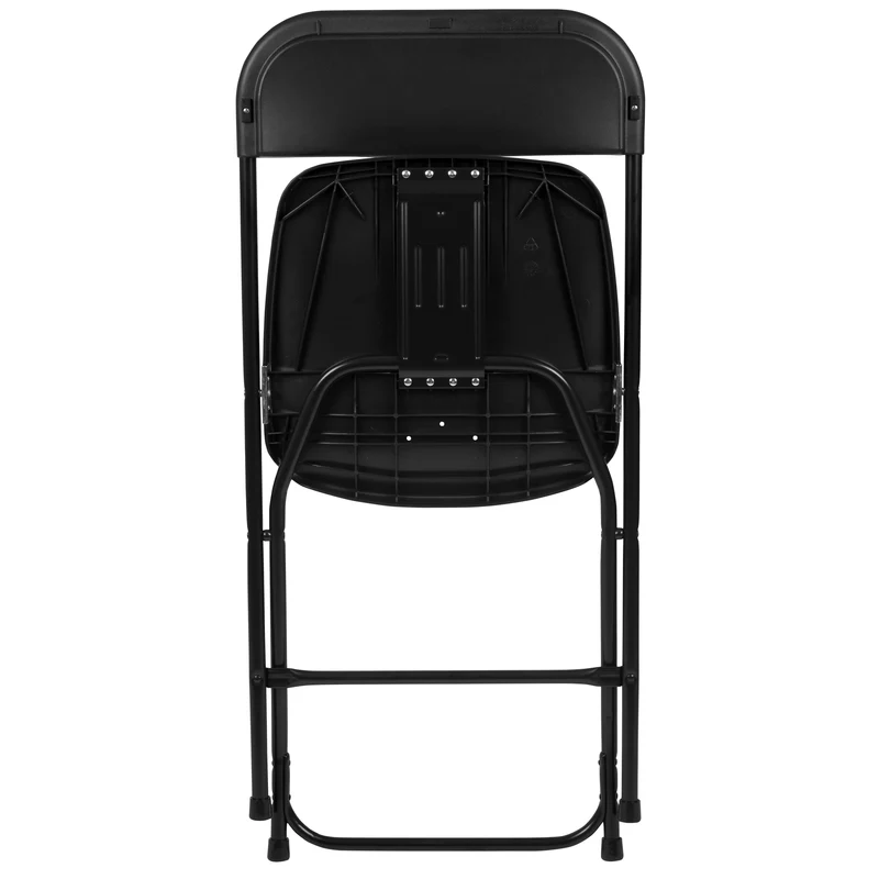 Set of 2 Stackable Folding Plastic Chairs - 650 LB Weight Capacity