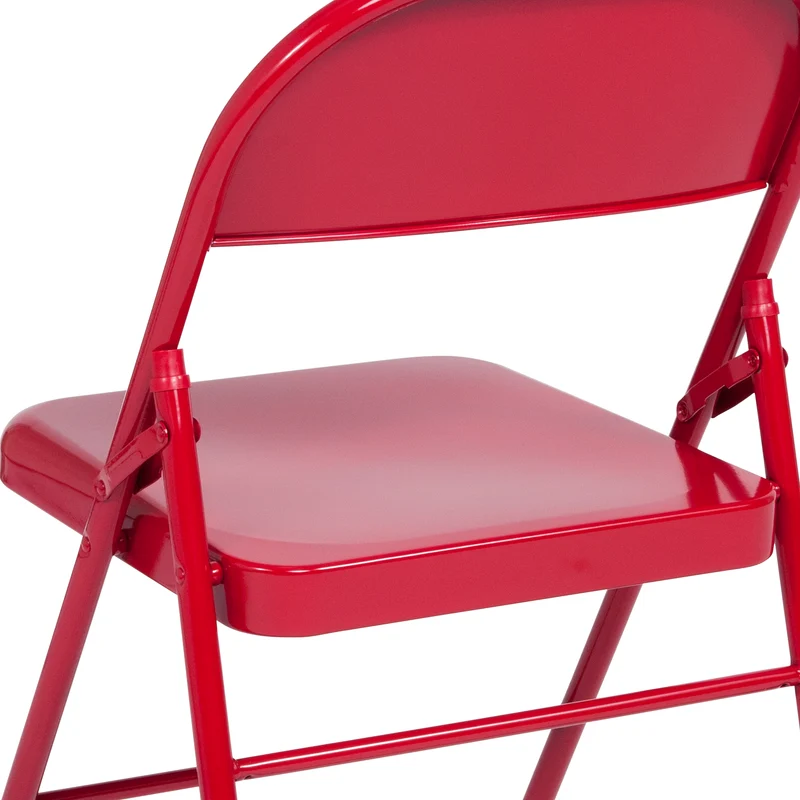 2 Pack Home & Office Portable Party Events Steel Metal Folding Chair