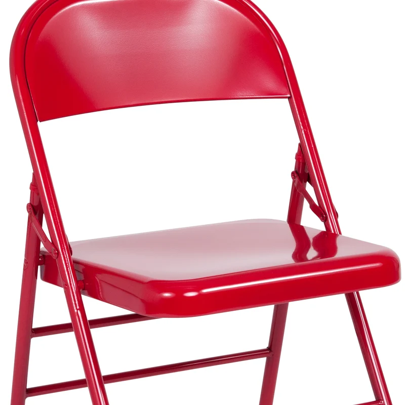 2 Pack Home & Office Portable Party Events Steel Metal Folding Chair