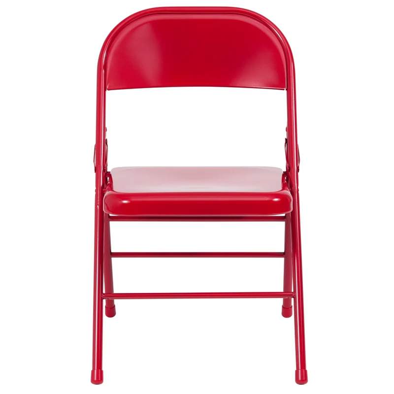 2 Pack Home & Office Portable Party Events Steel Metal Folding Chair