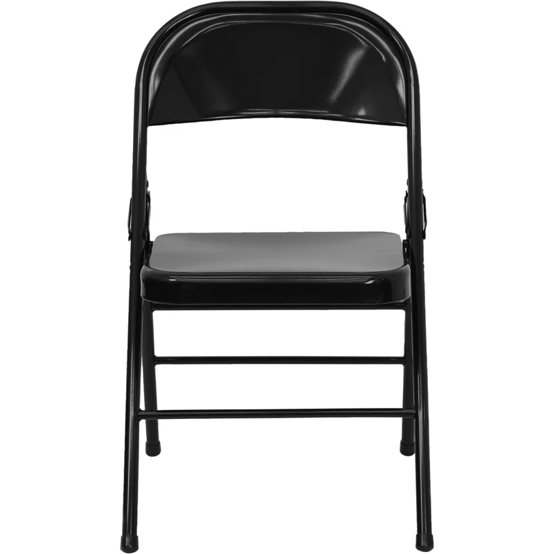 2 Pack Home & Office Portable Party Events Steel Metal Folding Chair