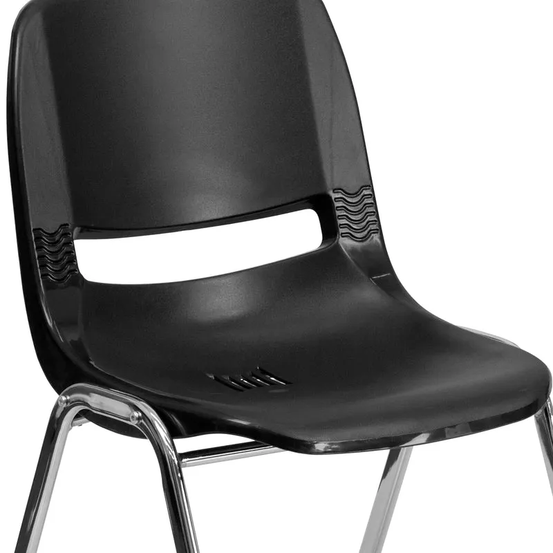 Ergonomic Kid's Shell Stack Chair - 14" Seat Daycare Home School