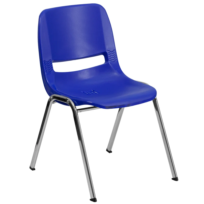 Ergonomic Kid's Shell Stack Chair - 14" Seat Daycare Home School