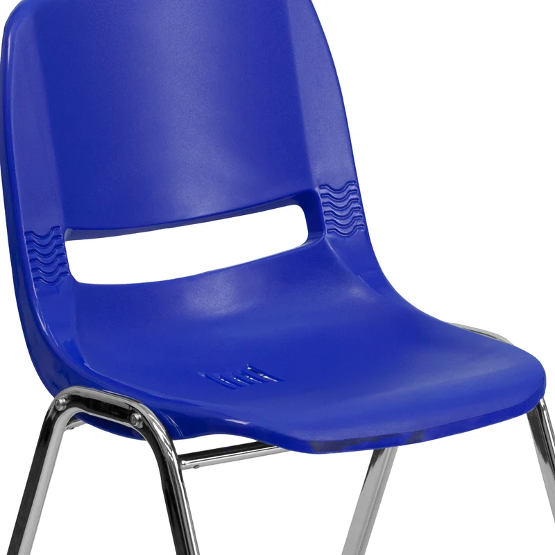 Ergonomic Kid's Shell Stack Chair - 14" Seat Daycare Home School