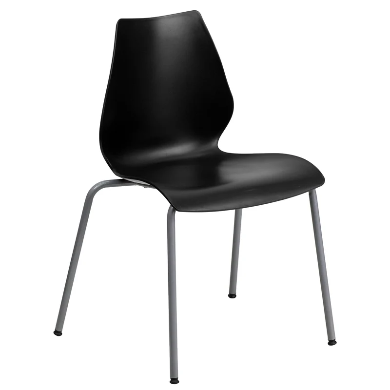 Multipurpose Home Office Stack Chair with Lumbar Support