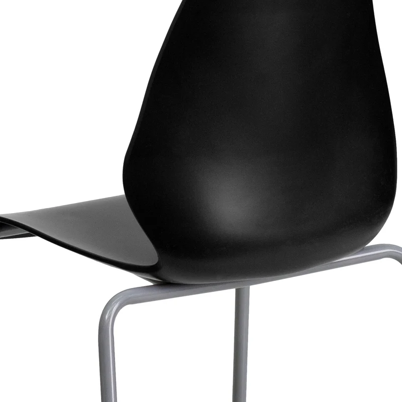 Multipurpose Home Office Stack Chair with Lumbar Support