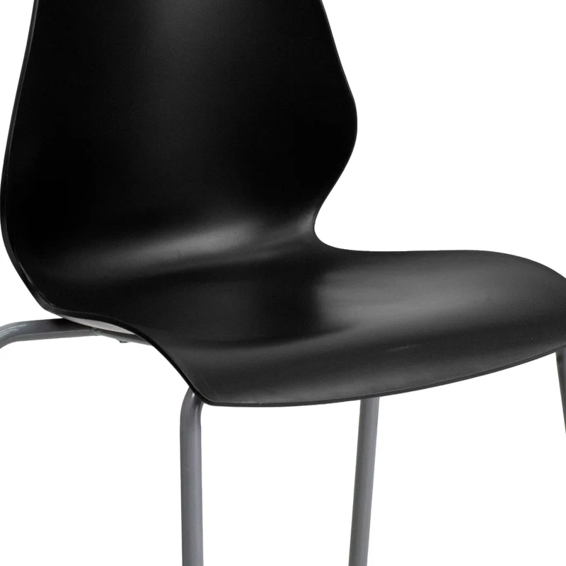 Multipurpose Home Office Stack Chair with Lumbar Support