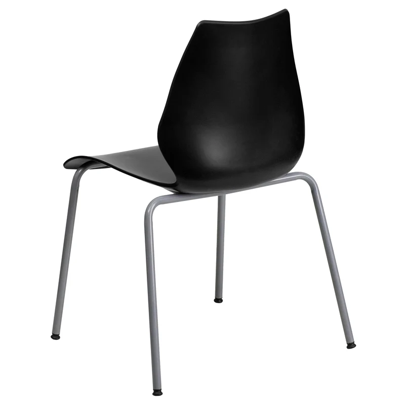 Multipurpose Home Office Stack Chair with Lumbar Support
