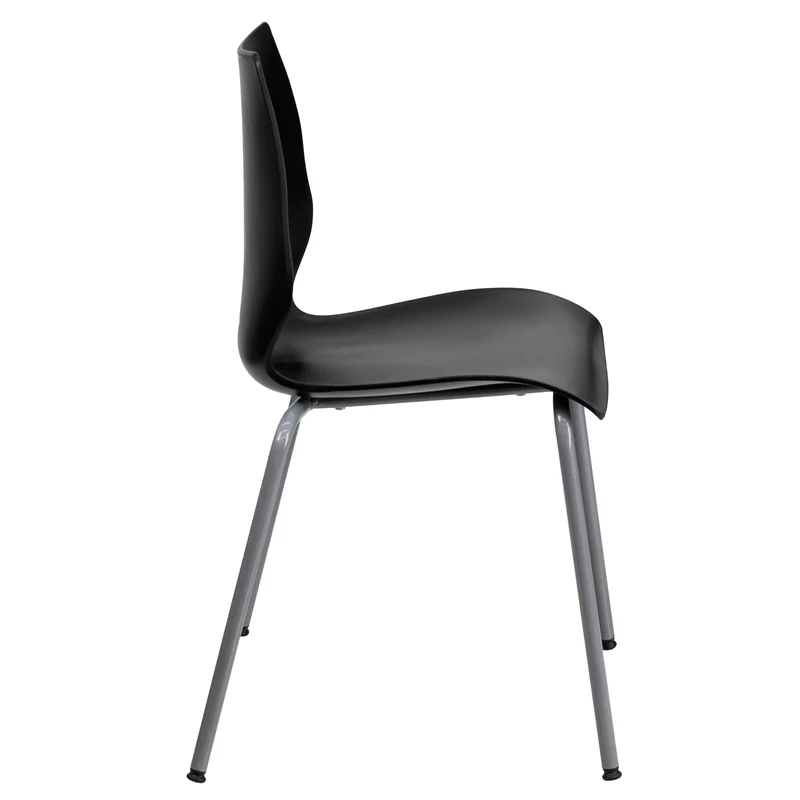 Multipurpose Home Office Stack Chair with Lumbar Support