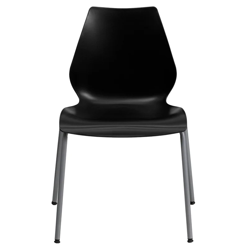Multipurpose Home Office Stack Chair with Lumbar Support