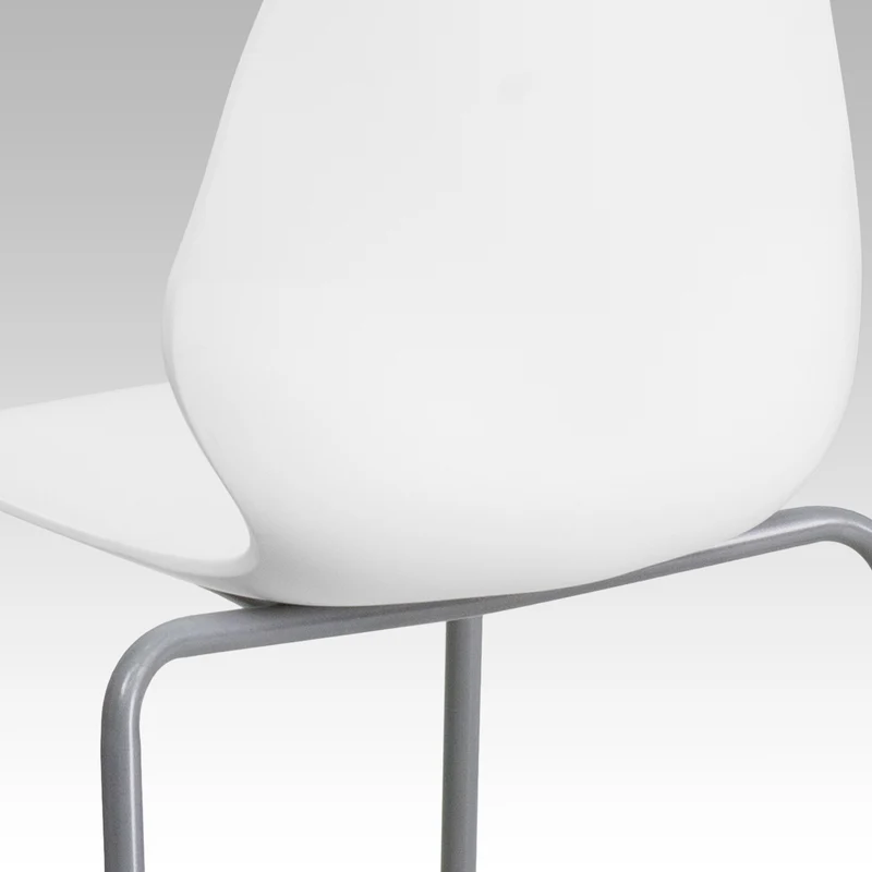 Multipurpose Home Office Stack Chair with Lumbar Support