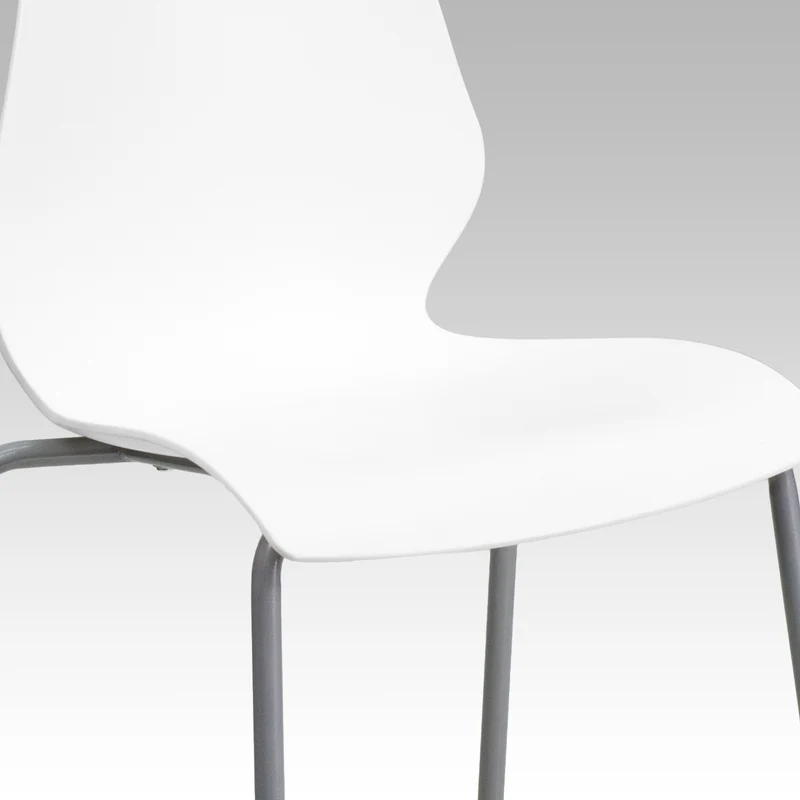 Multipurpose Home Office Stack Chair with Lumbar Support