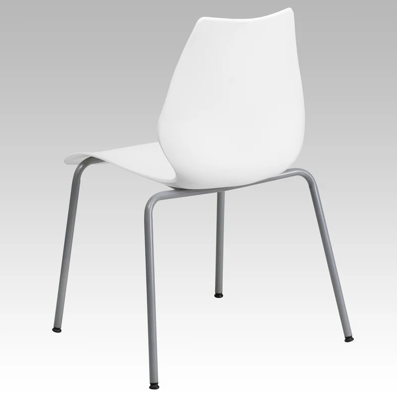 Multipurpose Home Office Stack Chair with Lumbar Support