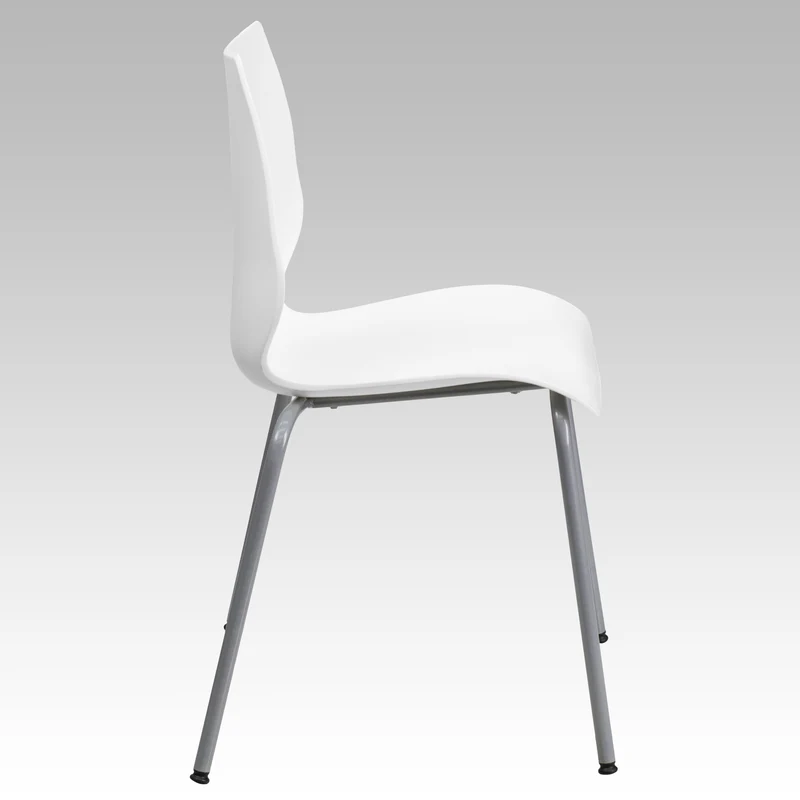 Multipurpose Home Office Stack Chair with Lumbar Support
