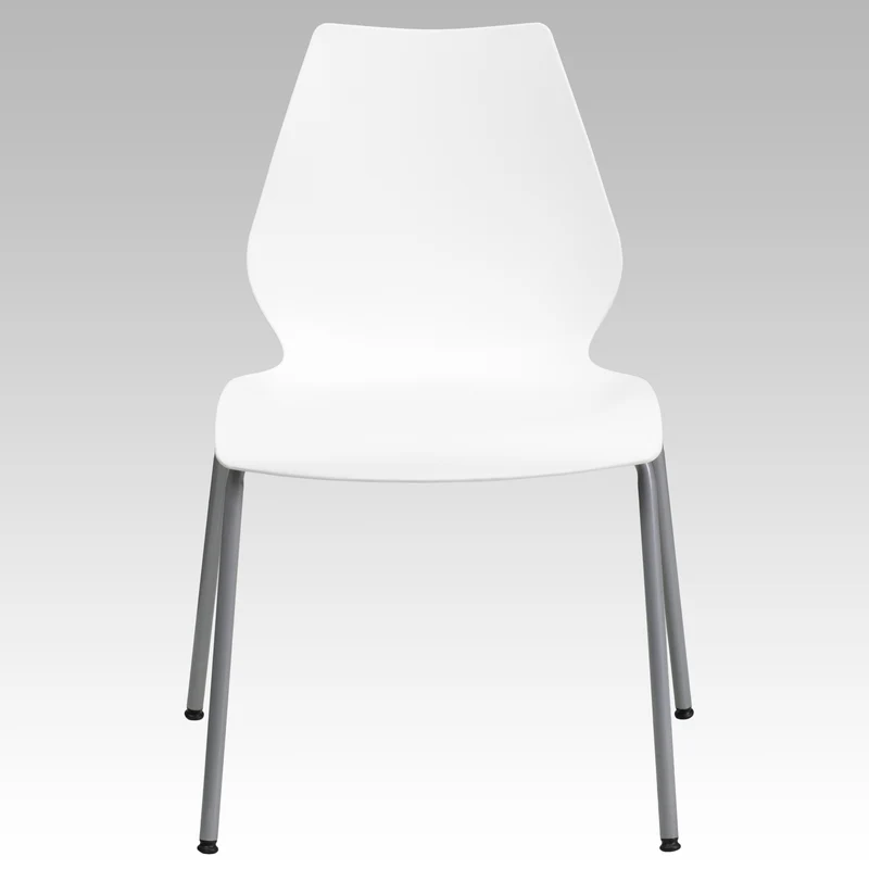 Multipurpose Home Office Stack Chair with Lumbar Support