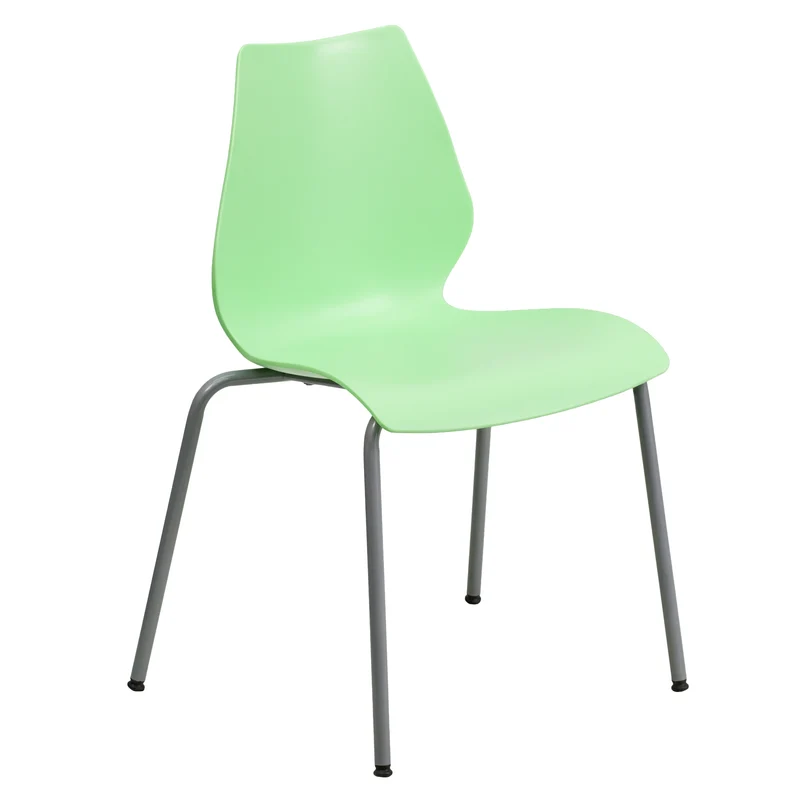 Multipurpose Home Office Stack Chair with Lumbar Support