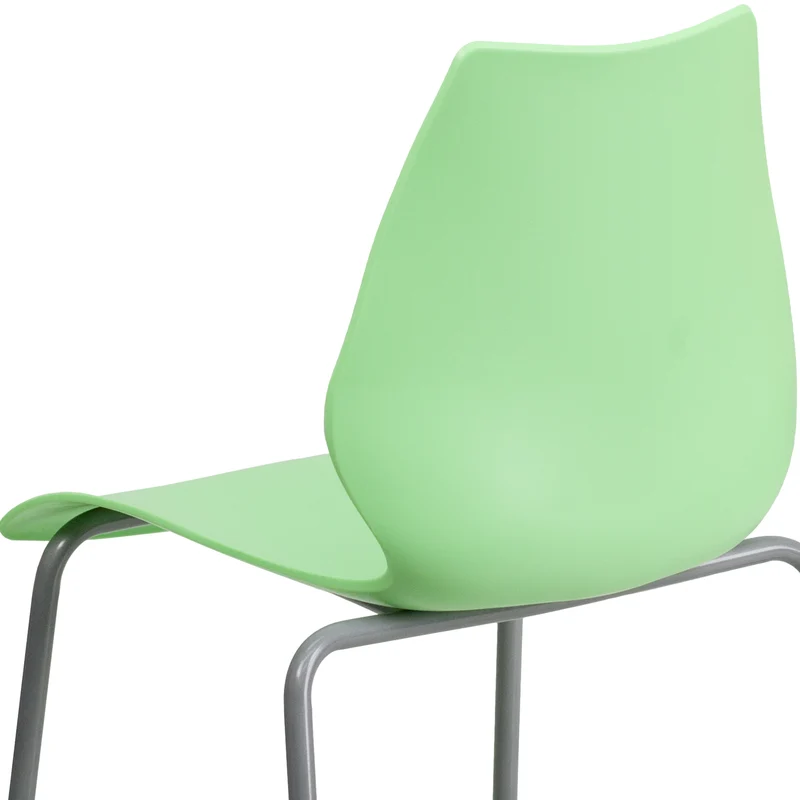 Multipurpose Home Office Stack Chair with Lumbar Support