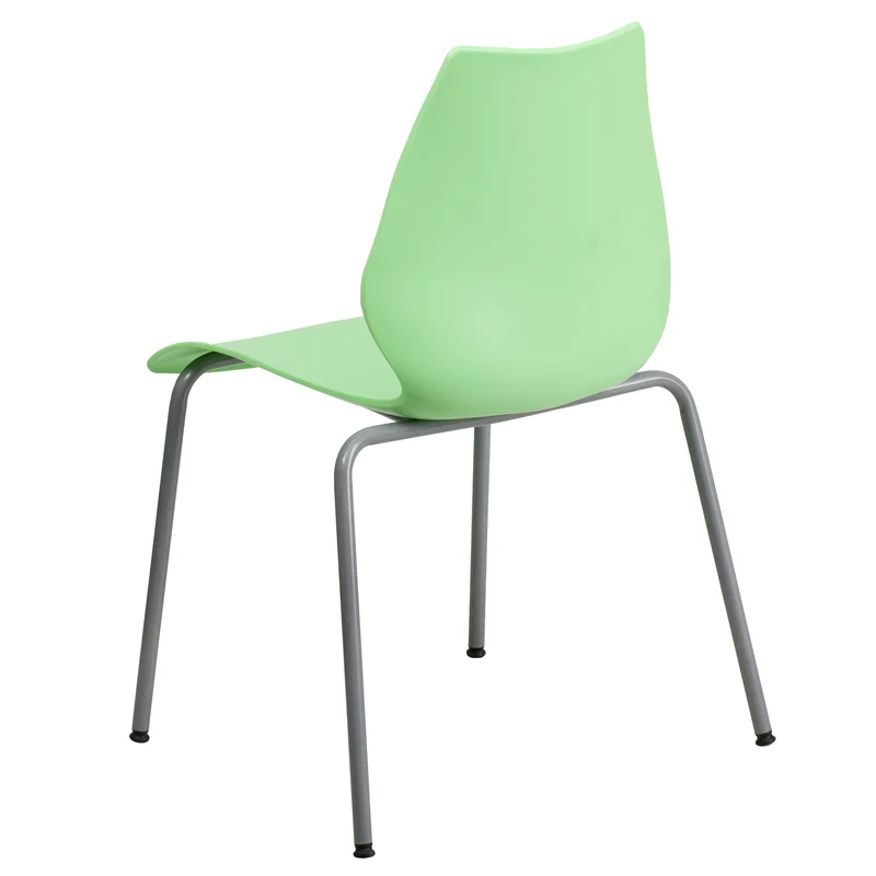 Multipurpose Home Office Stack Chair with Lumbar Support