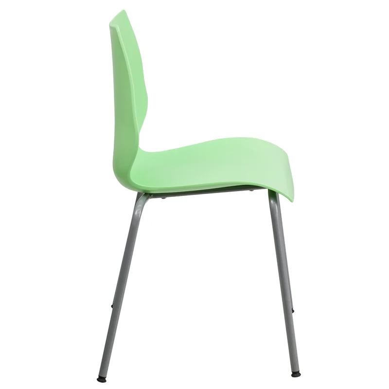 Multipurpose Home Office Stack Chair with Lumbar Support